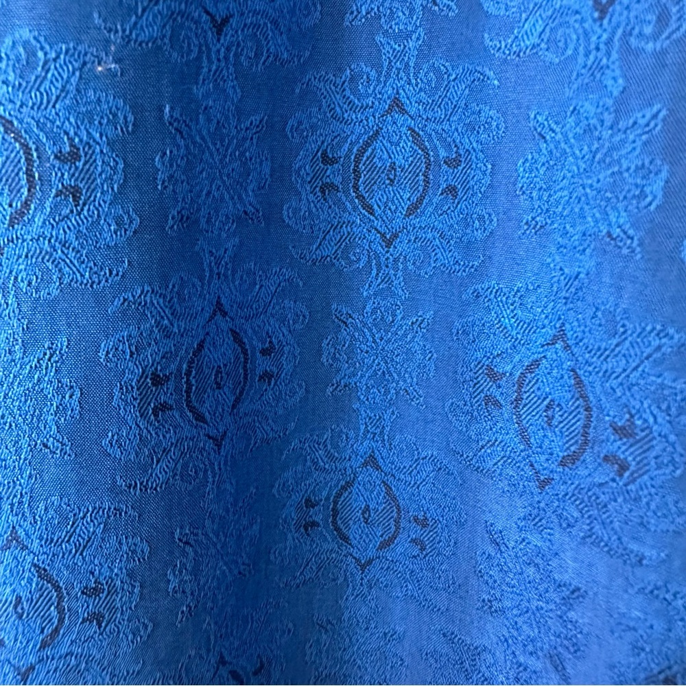 Robert Graham Cullen Blue Jacquard Flip Cuff Dress Shirt, NWOT, Size 1XLT - Picture 8 of 12